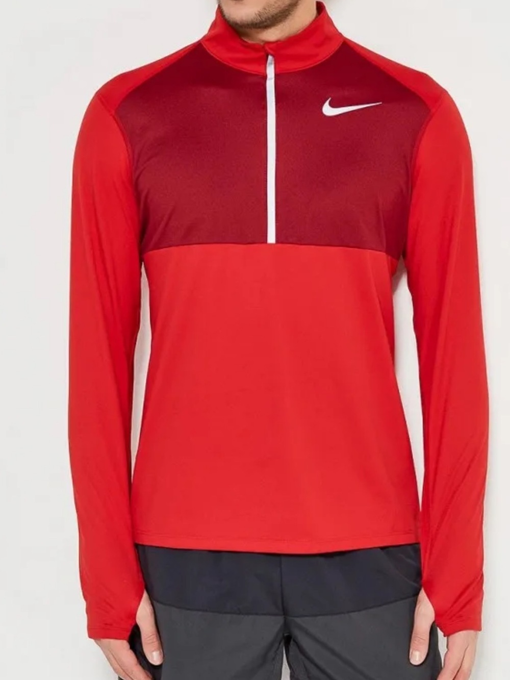 Nike Dri-Fit L Long Sleeve 1/4 Zip Pullover performance active colorblock active